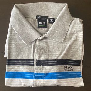 Hugo Boss Mens Striped Polo